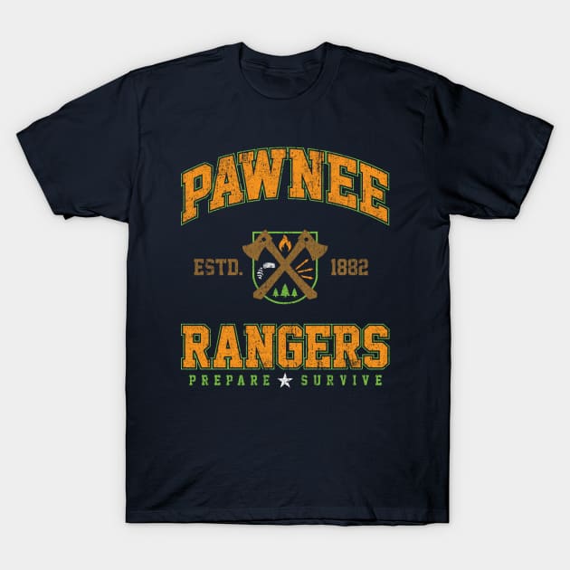 Pawnee Rangers T-Shirt by huckblade